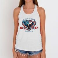 Trump A Mania 2024 Brother 45 47 Women's Knotted Racerback Tank