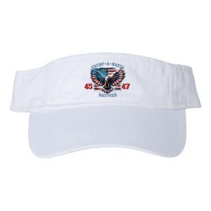 Trump A Mania 2024 Brother 45 47 Valucap Bio-Washed Visor