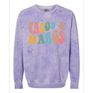 Tacos And Margs Funny Cinco De Mayo Mexican Fiesta Party Colorblast Crewneck Sweatshirt