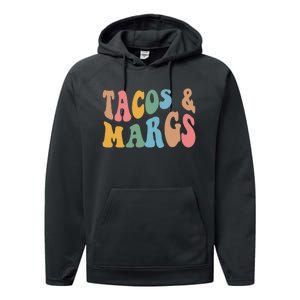 Tacos And Margs Funny Cinco De Mayo Mexican Fiesta Party Performance Fleece Hoodie