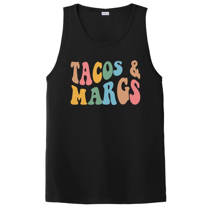 Tacos And Margs Funny Cinco De Mayo Mexican Fiesta Party PosiCharge Competitor Tank