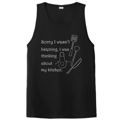 Thinking About My Kitchen Chef Cooking Baking Gift PosiCharge Competitor Tank