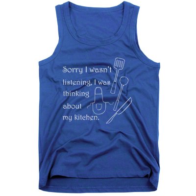 Thinking About My Kitchen Chef Cooking Baking Gift Tank Top