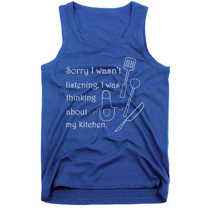 Thinking About My Kitchen Chef Cooking Baking Gift Tank Top