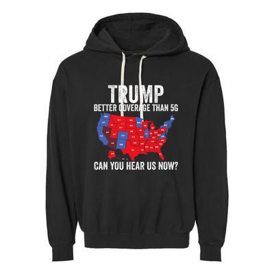 Trump Accurate Map Of 2024 Garment-Dyed Fleece Hoodie