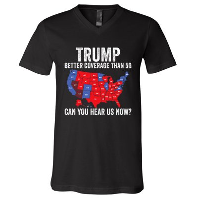 Trump Accurate Map Of 2024 V-Neck T-Shirt