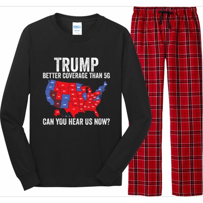 Trump Accurate Map Of 2024 Long Sleeve Pajama Set