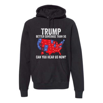 Trump Accurate Map Of 2024 Premium Hoodie