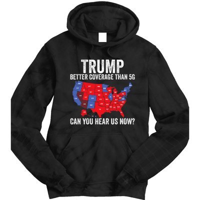 Trump Accurate Map Of 2024 Tie Dye Hoodie