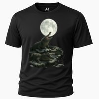 Three Alligator Moon Cooling Performance Crew T-Shirt