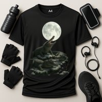 Three Alligator Moon Cooling Performance Crew T-Shirt