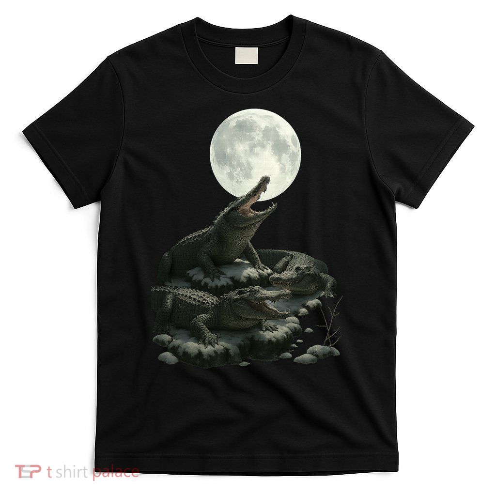 Three Alligator Moon T-Shirt