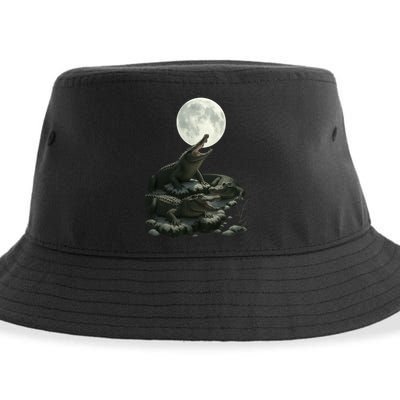 Three Alligator Moon Sustainable Bucket Hat