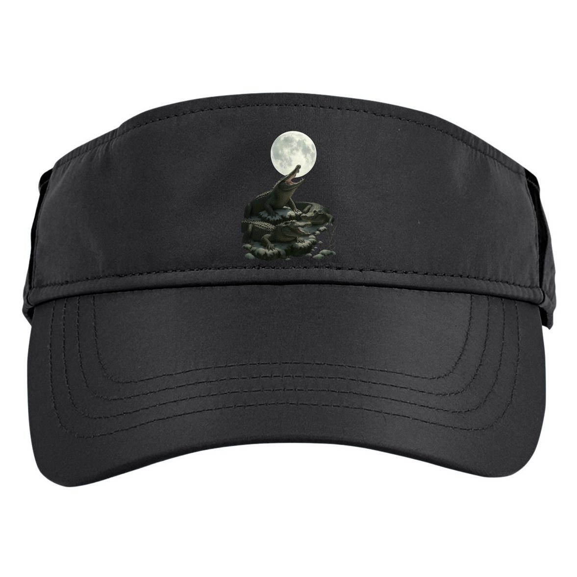 Three Alligator Moon Adult Drive Performance Visor