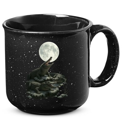 Three Alligator Moon 15oz Campfire Ceramic Mug
