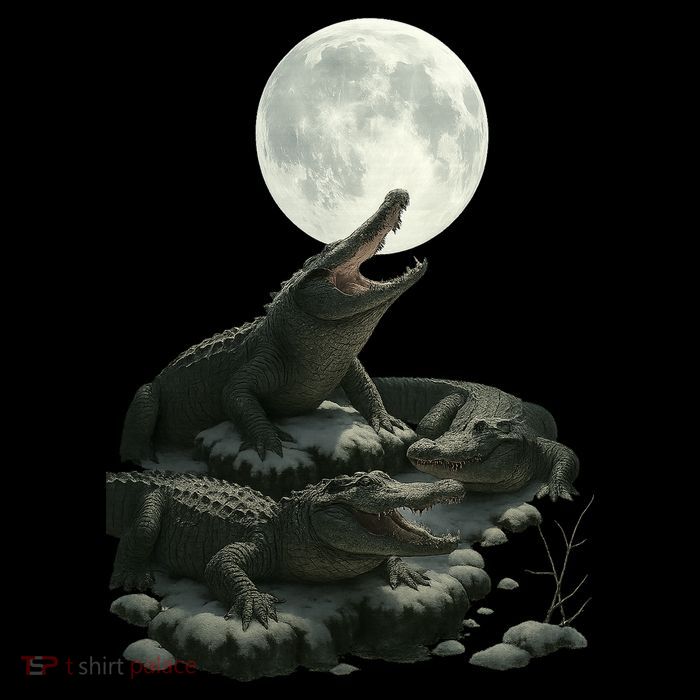 Three Alligator Moon 16 in Basic Backpack