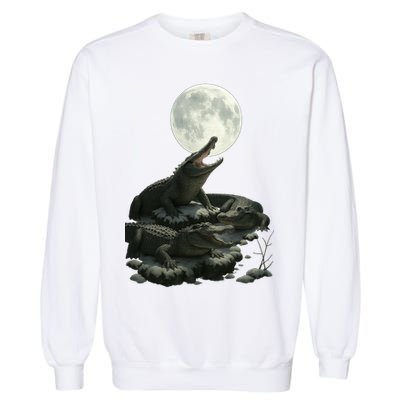 Three Alligator Moon Garment-Dyed Sweatshirt