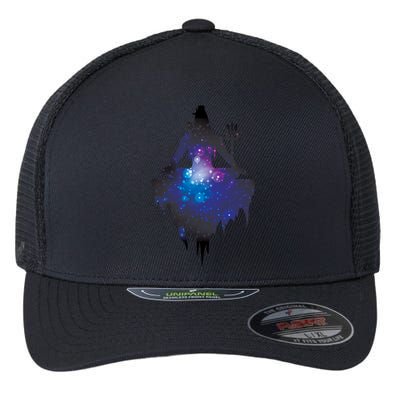 The Ancient Mystical Yogi Lord Shiva Gift Flexfit Unipanel Trucker Cap