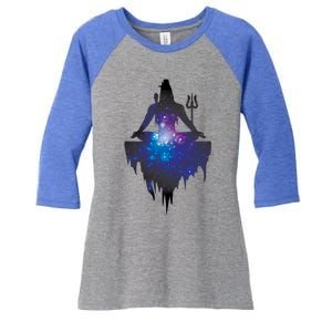 The Ancient Mystical Yogi Lord Shiva Gift Women's Tri-Blend 3/4-Sleeve Raglan Shirt