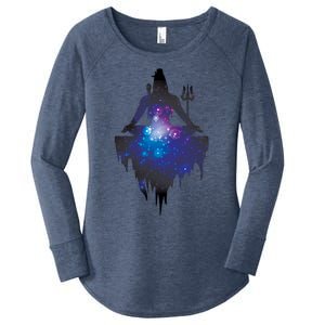 The Ancient Mystical Yogi Lord Shiva Gift Women's Perfect Tri Tunic Long Sleeve Shirt