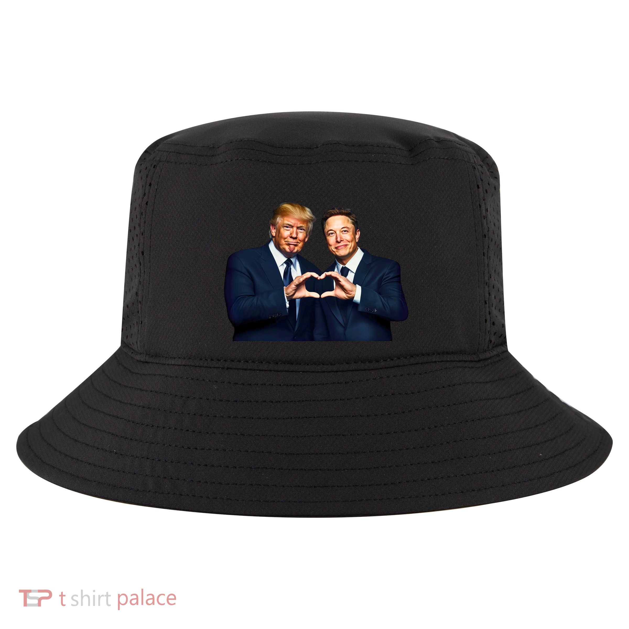 Trump And Musk One Heart Team Funny Cool Comfort Performance Bucket Hat