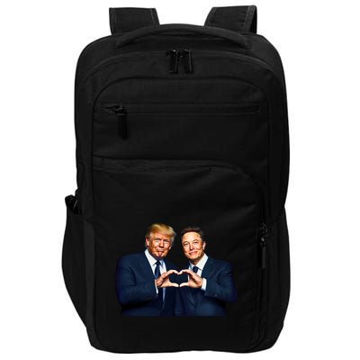 Trump And Musk One Heart Team Funny Impact Tech Backpack