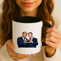 Trump And Musk One Heart Team Funny Mug