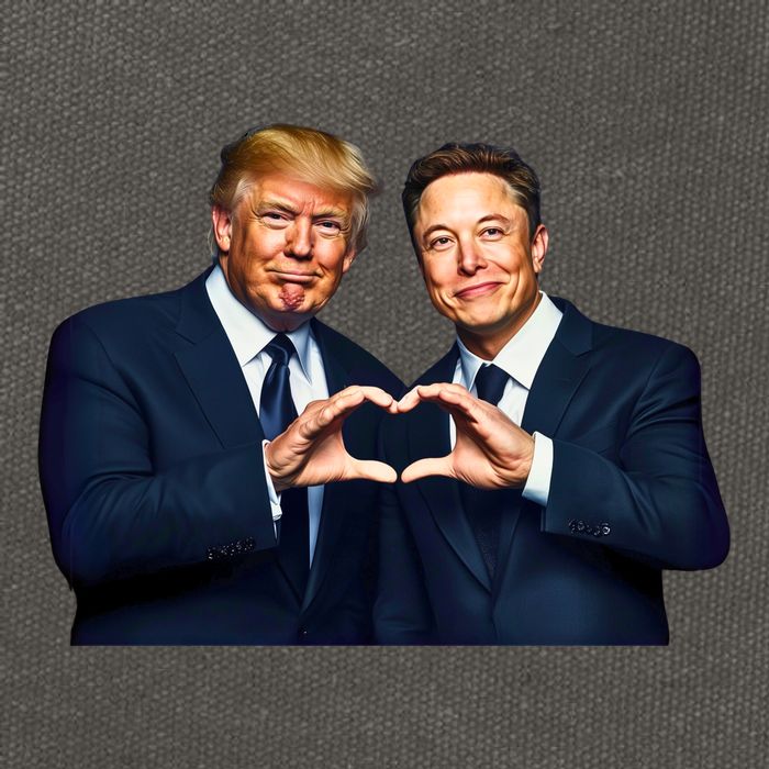 Trump And Musk One Heart Team Funny Cotton Canvas Backpack