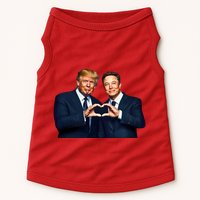 Trump And Musk One Heart Team Funny Doggie Tank