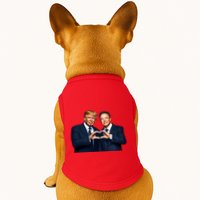 Trump And Musk One Heart Team Funny Doggie Tank