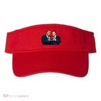 Trump And Musk One Heart Team Funny Visor
