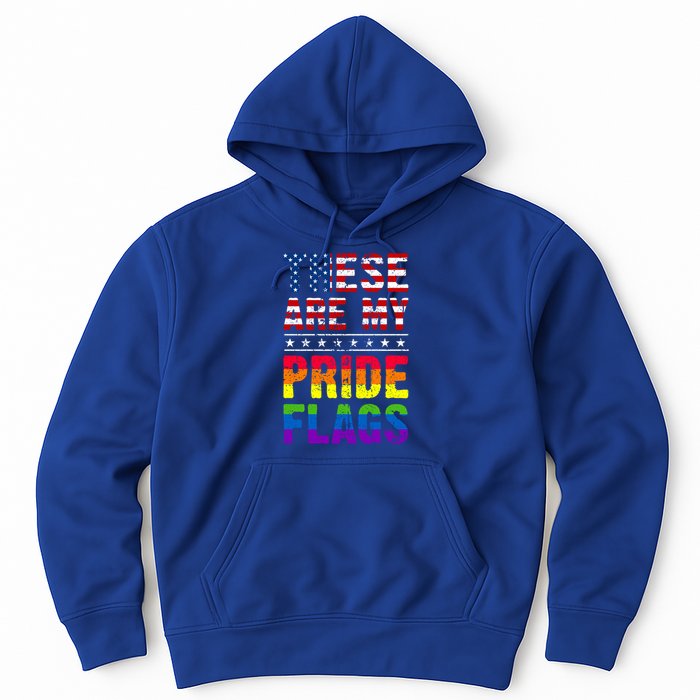 These Are My Pride Flags Us Flag Lgbt Pride Gift Hoodie