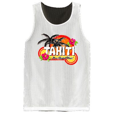 Tahiti A Magical Place Mesh Reversible Basketball Jersey Tank