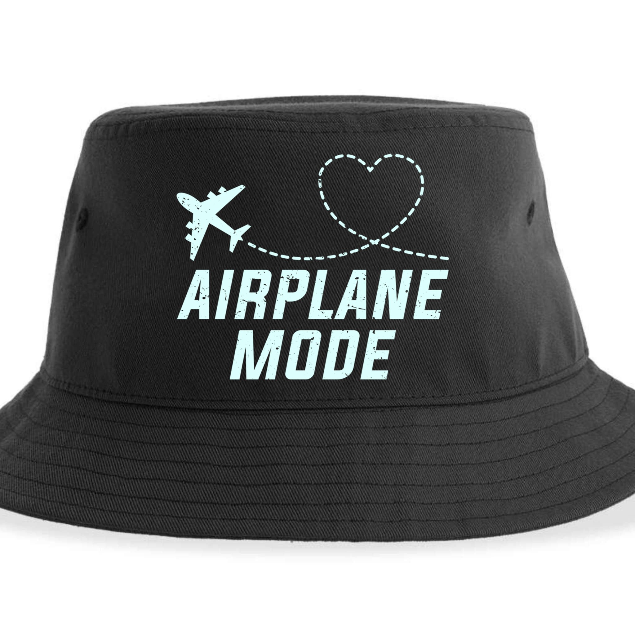 Travel Airplane Mode Vacation For World Travel Gift Sustainable Bucket Hat