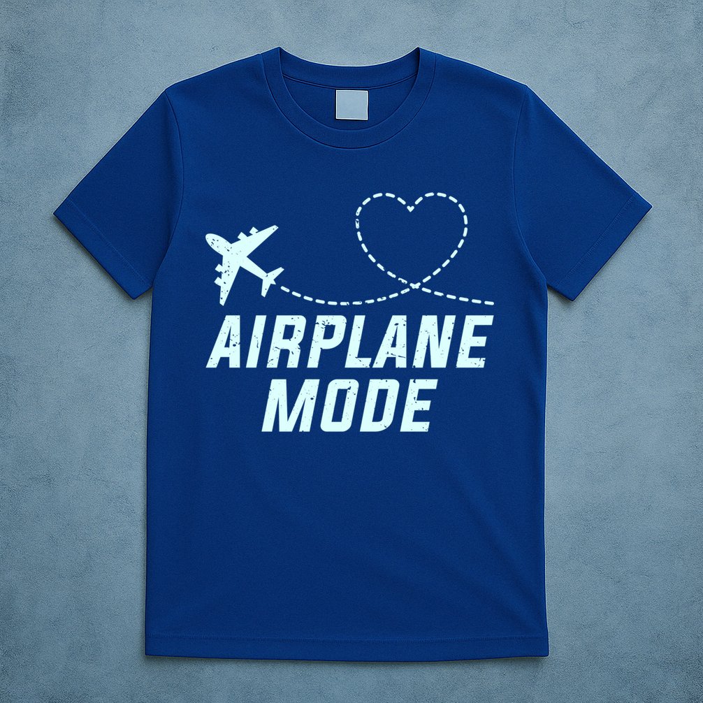 Travel Airplane Mode Vacation For World Travel Gift T-Shirt