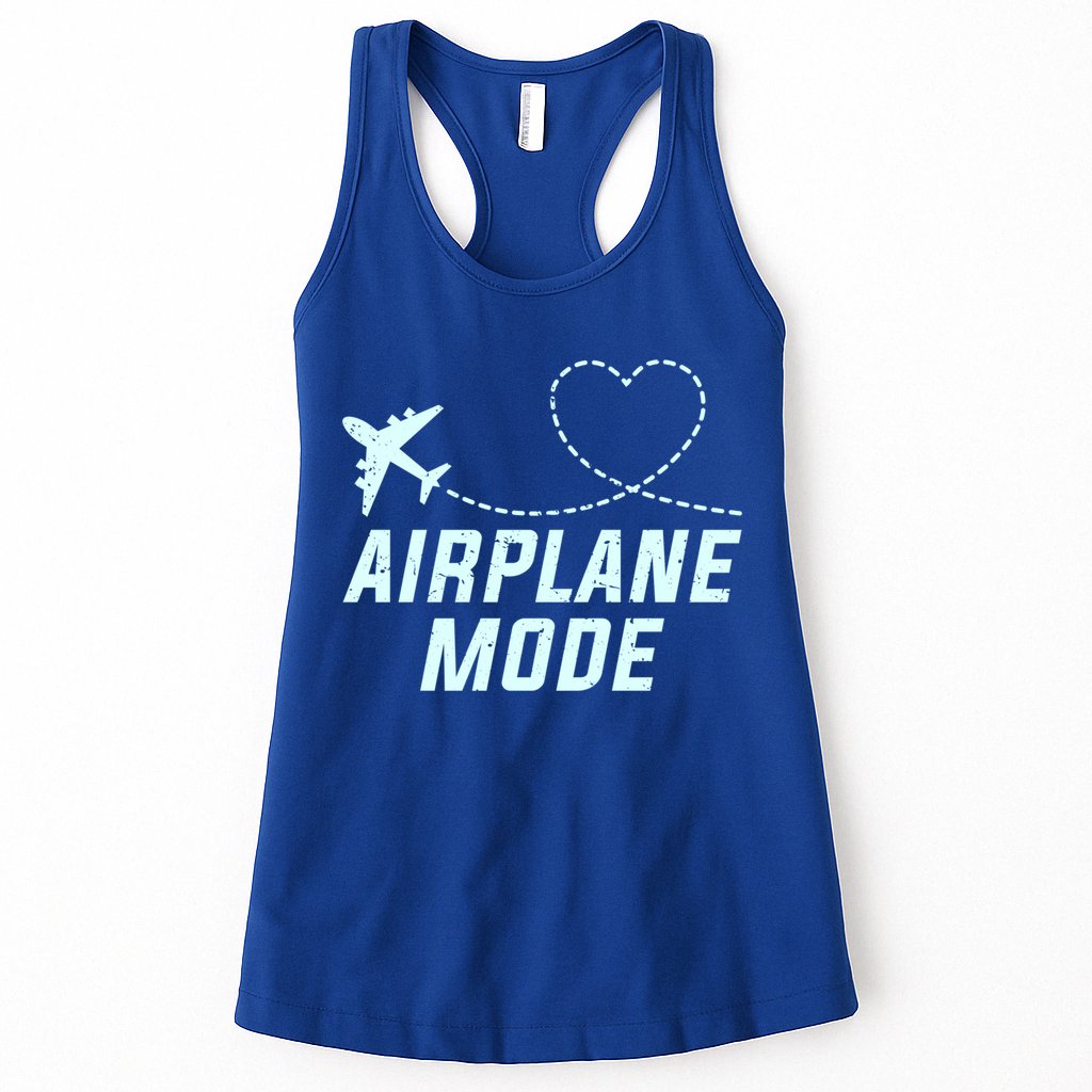 Travel Airplane Mode Vacation For World Travel Gift Womens Tank Top
