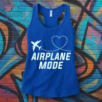 Travel Airplane Mode Vacation For World Travel Gift Womens Tank Top