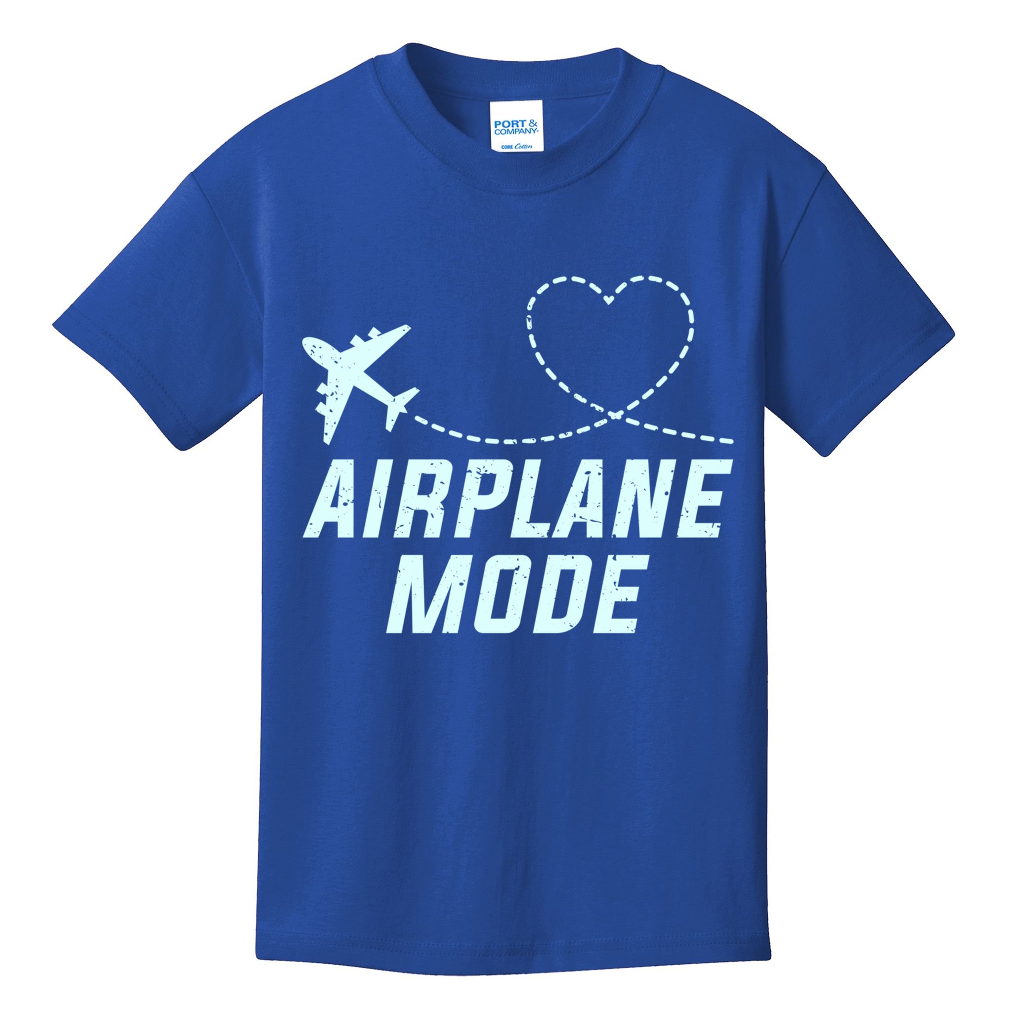 Travel Airplane Mode Vacation For World Travel Gift Kids T-Shirt