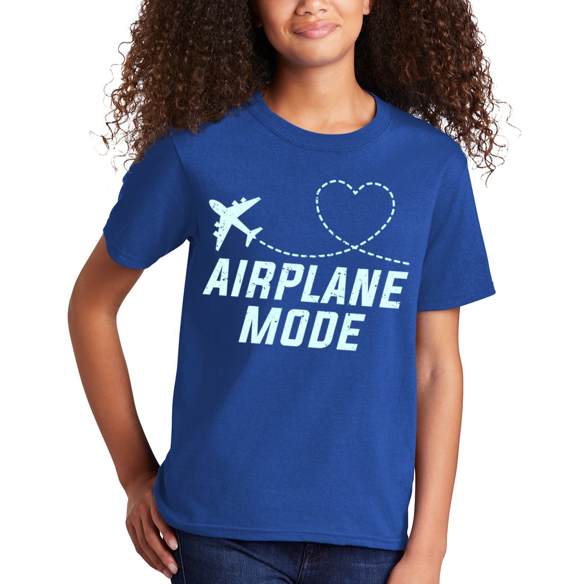 Travel Airplane Mode Vacation For World Travel Gift Kids T-Shirt