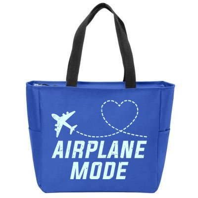 Travel Airplane Mode Vacation For World Travel Gift Zip Tote Bag