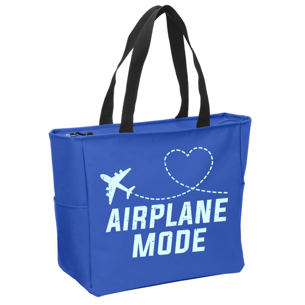 Travel Airplane Mode Vacation For World Travel Gift Zip Tote Bag
