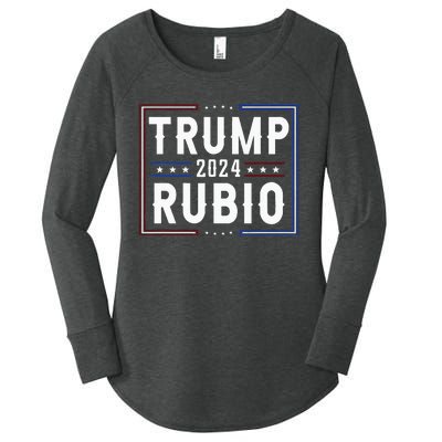 Trump And Marco Rubio Vp Vice President 2024 Red Republicans Women's Perfect Tri Tunic Long Sleeve Shirt