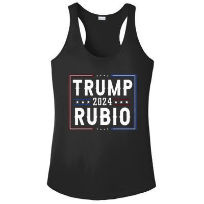 Trump And Marco Rubio Vp Vice President 2024 Red Republicans Ladies PosiCharge Competitor Racerback Tank