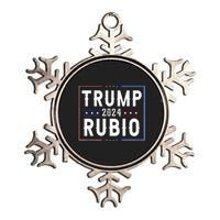 Trump And Marco Rubio Vp Vice President 2024 Red Republicans Metallic Star Ornament