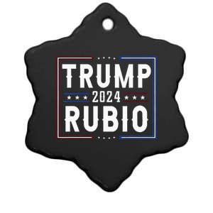 Trump And Marco Rubio Vp Vice President 2024 Red Republicans Ceramic Star Ornament