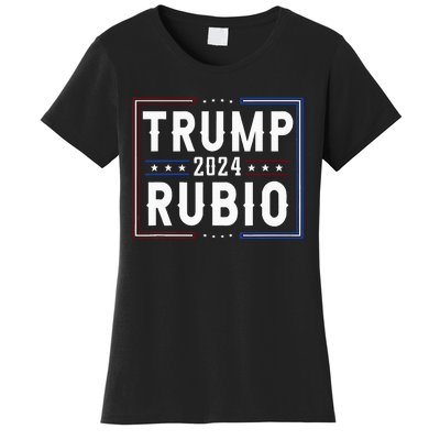 Trump And Marco Rubio Vp Vice President 2024 Red Republicans Women's T-Shirt