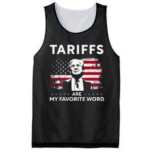 Tariffs Are My Favourite Word Donald Trump 2024 Funny Saying Mesh Reversible Basketball Jersey Tank