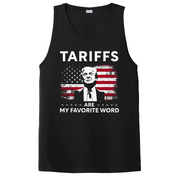 Tariffs Are My Favourite Word Donald Trump 2024 Funny Saying PosiCharge Competitor Tank