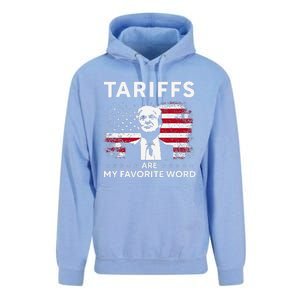 Tariffs Are My Favourite Word Donald Trump 2024 Funny Saying Unisex Surf Hoodie