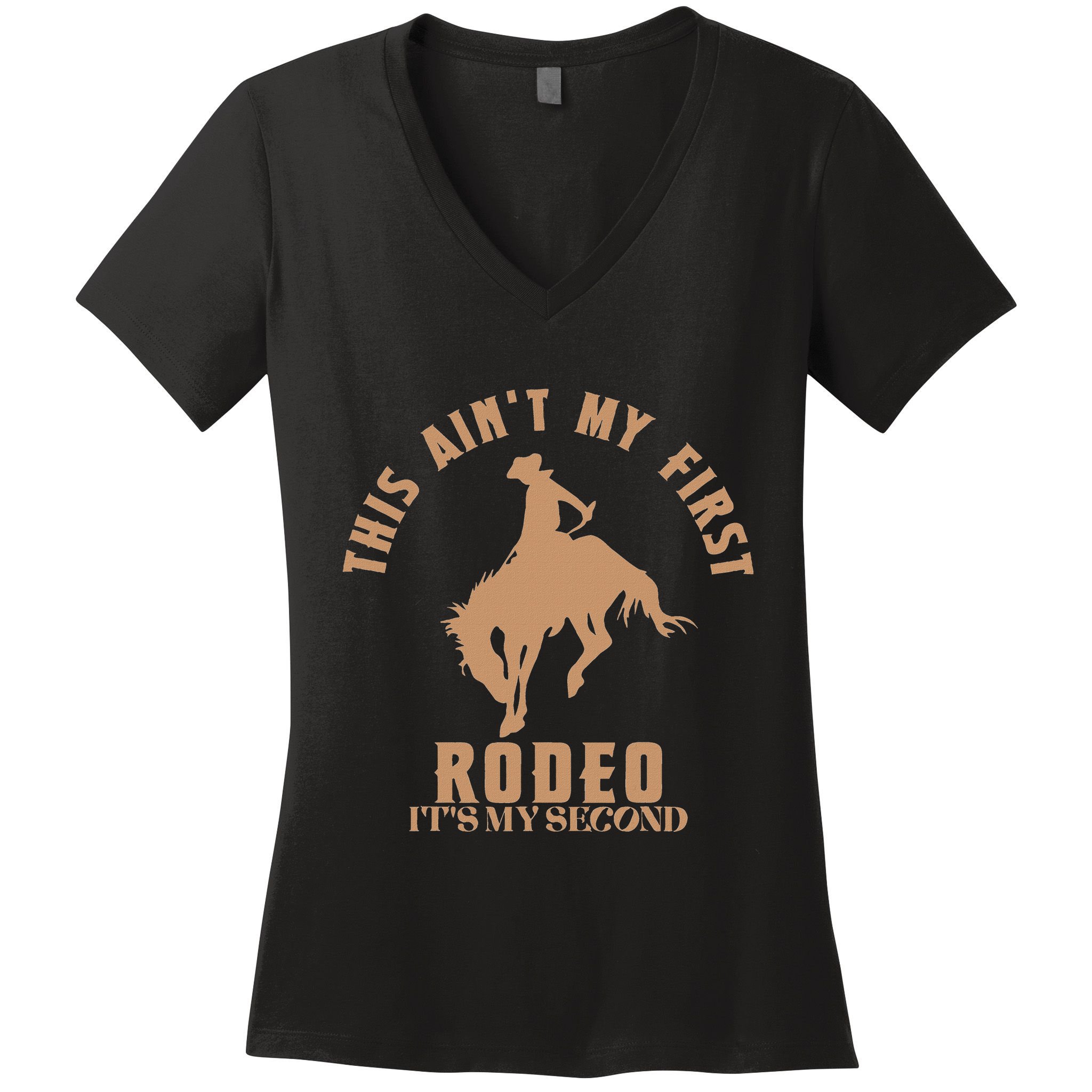 This AinT My First Rodeo ItS My Second Birthday Cowboy Women's V-Neck T-Shirt